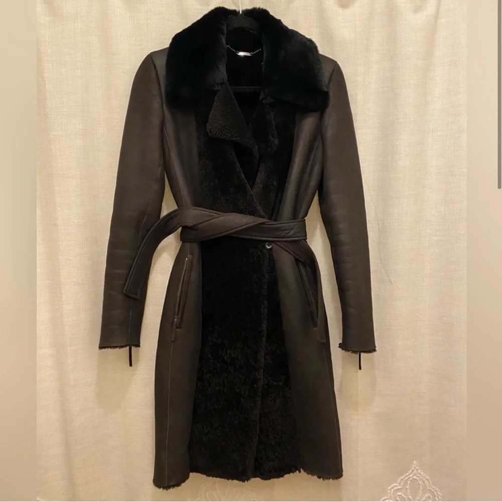 MAXMARA lamb shearling fur coat - Picture 3 of 10